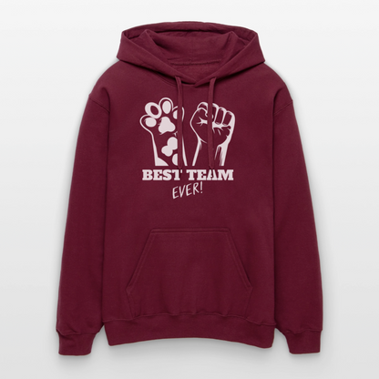 Best Team Ever Hoodie White Edition - Maroon