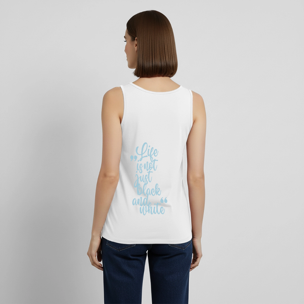 LiNBW. Tank Top Premium Blue Edition Life is not just black and white - Weiß