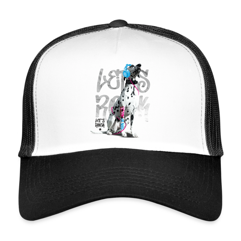 Boa´s Trucker Cap Let´s Rock - Weiß/Schwarz