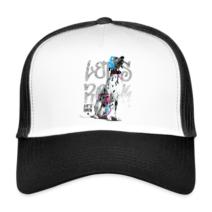 Boa´s Trucker Cap Let´s Rock - Weiß/Schwarz