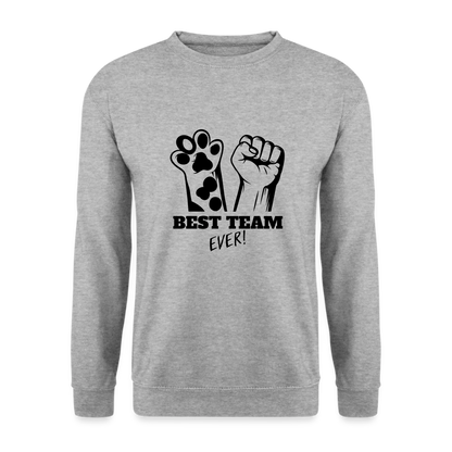 Best Team Ever Classic Pullover Black Edition - Weißgrau meliert
