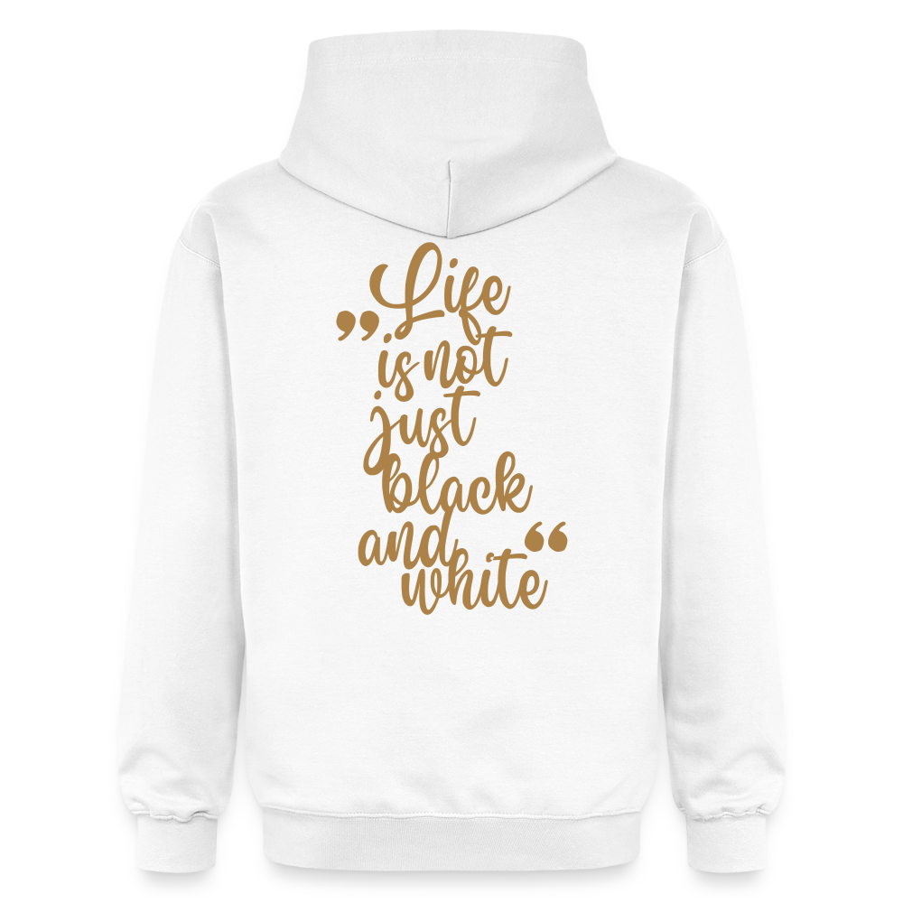 LiNBW. Crew Hoodie Brown Edition Life is not just black and white - Weiß