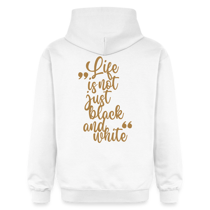 LiNBW. Crew Hoodie Brown Edition Life is not just black and white - Weiß