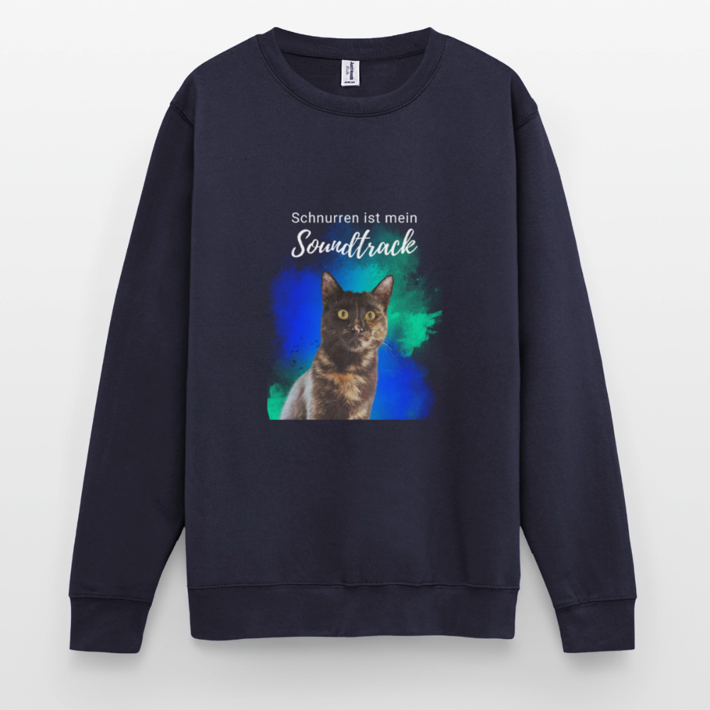 Nala's Classic Pullover Schnurren ist mein Soundtrack White Edition - Navy