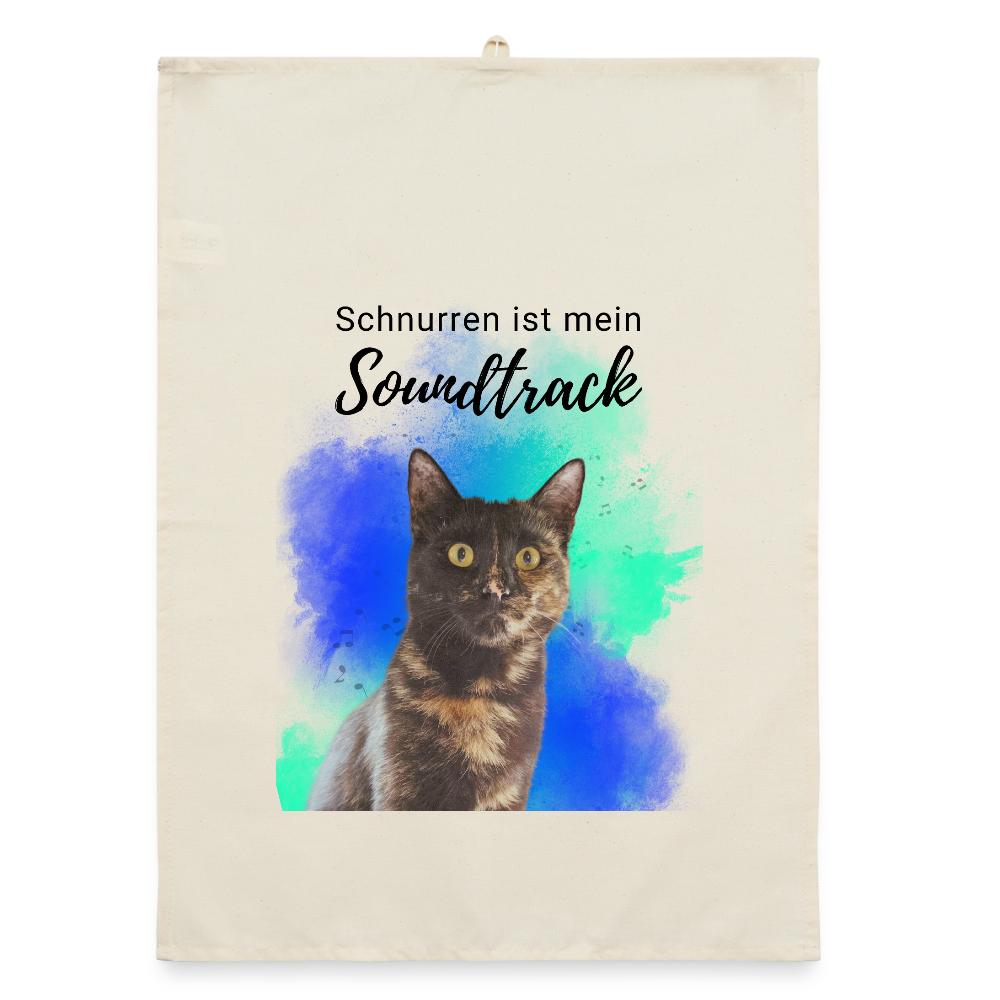 Nala´s Geschirrtuch Schnurren ist mein Soundtrack Black Edition - LiNBW.