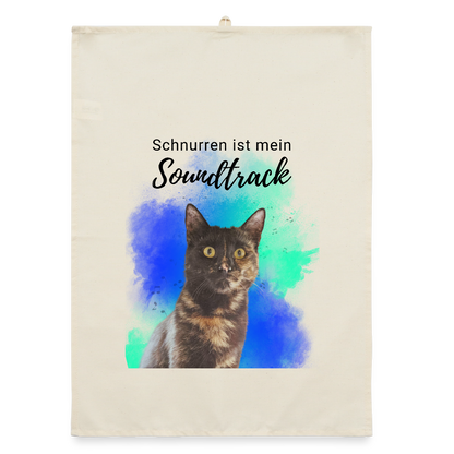 Nala´s Geschirrtuch Schnurren ist mein Soundtrack Black Edition - LiNBW.