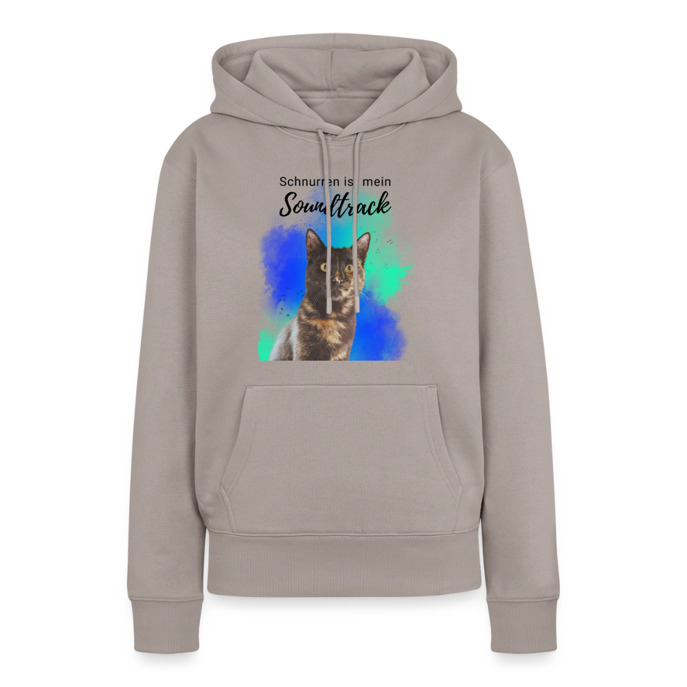 Nala's Hoodie Schnurren ist mein Soundtrack Black Edition - Taupe