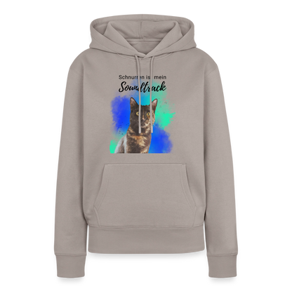Nala's Hoodie Schnurren ist mein Soundtrack Black Edition - Taupe