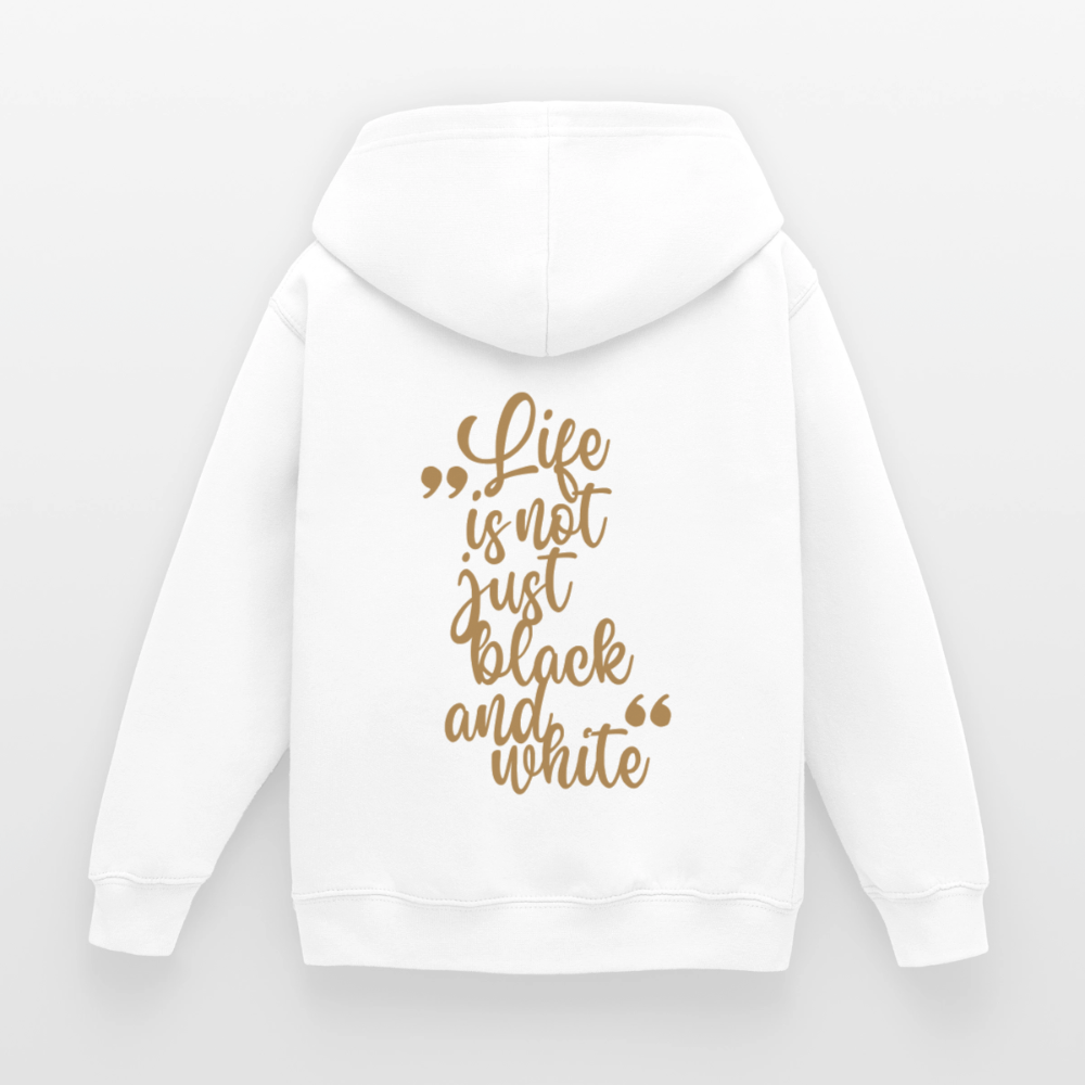 LiNBW. Crew Hoodie Life is not just black and white Edition Brown - LiNBW.