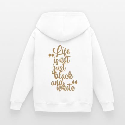 LiNBW. Crew Hoodie Life is not just black and white Edition Brown - LiNBW.