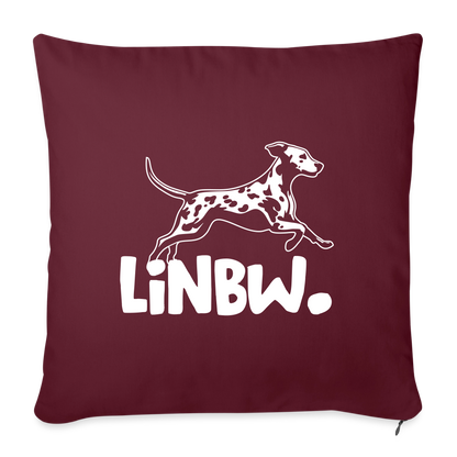 LiNBW. Kissen White Edition - Burgunderrot