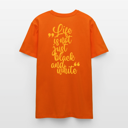 LiNBW. Unisex T-Shirt Premium Crew Yellow Edition Life is not just black and white - LiNBW.