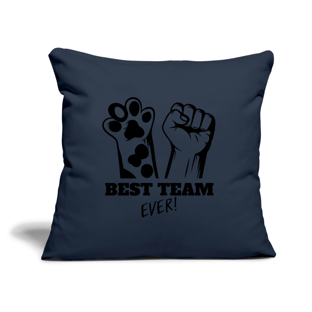 Best Team Ever Kissen Black Edition - Navy