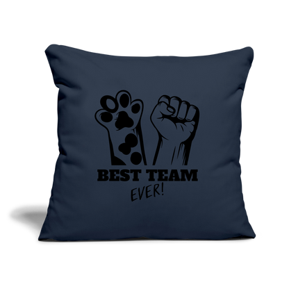 Best Team Ever Kissen Black Edition - Navy