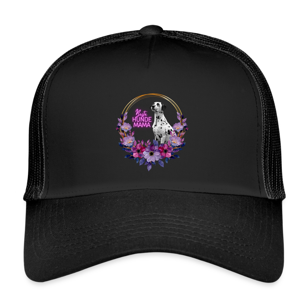 Boa´s Trucker Cap Beste Hundemama - Schwarz/Schwarz