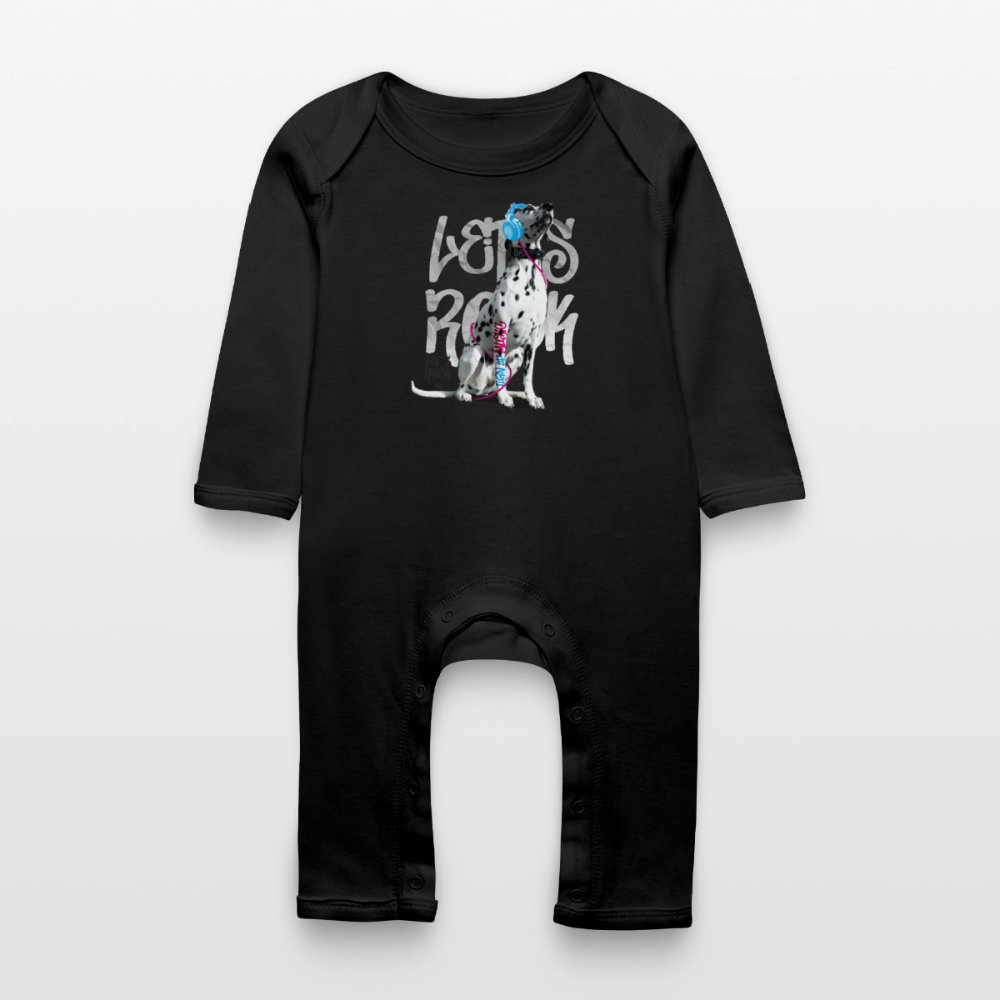 Boa´s Strampler Let´s Rock - Schwarz