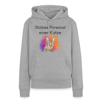Pedro's Hoodie Stolzes Personal einer Katze Black Edition - Grau meliert