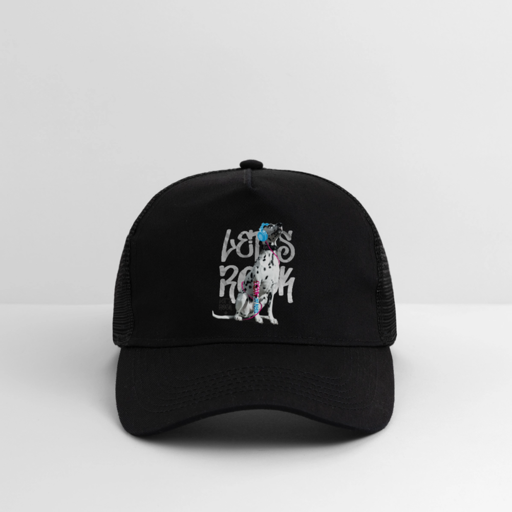 Boa´s Trucker Cap Let´s Rock - Schwarz/Schwarz