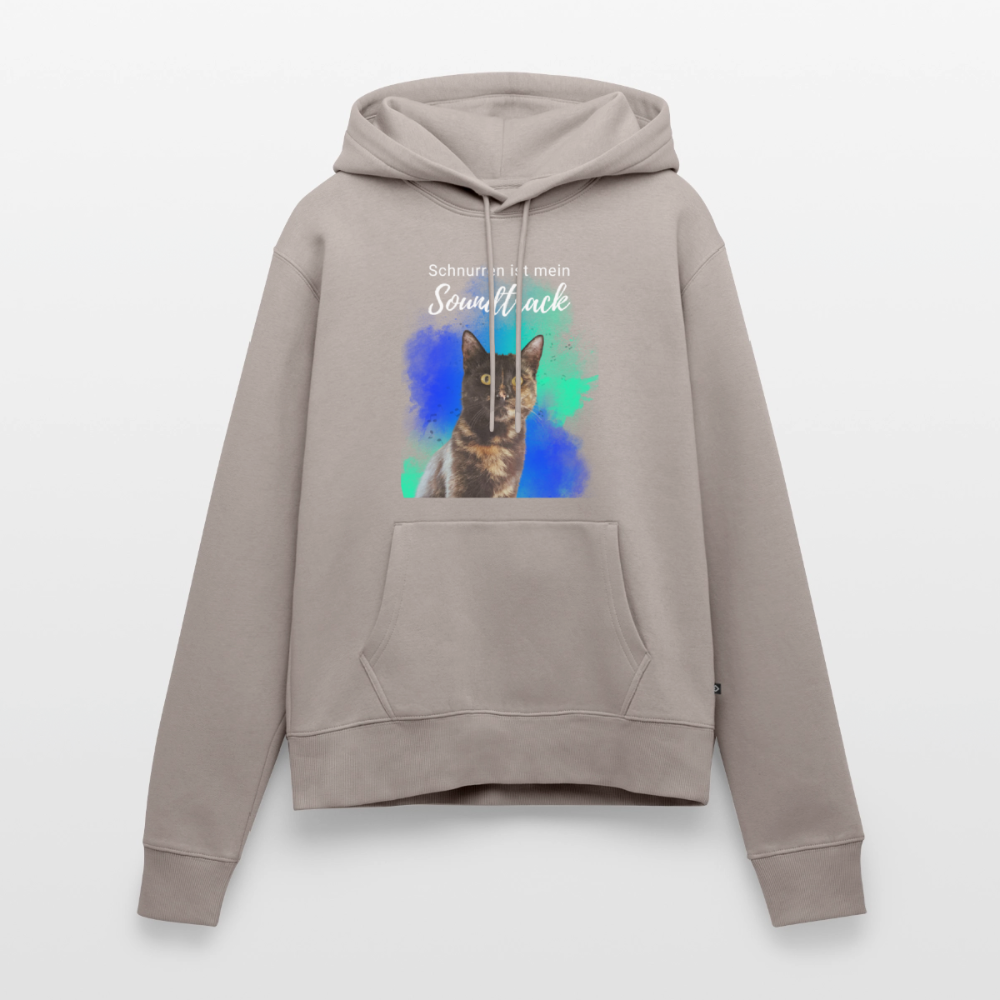 Nala's Hoodie Schnurren ist mein Soundtrack White Edition - Taupe