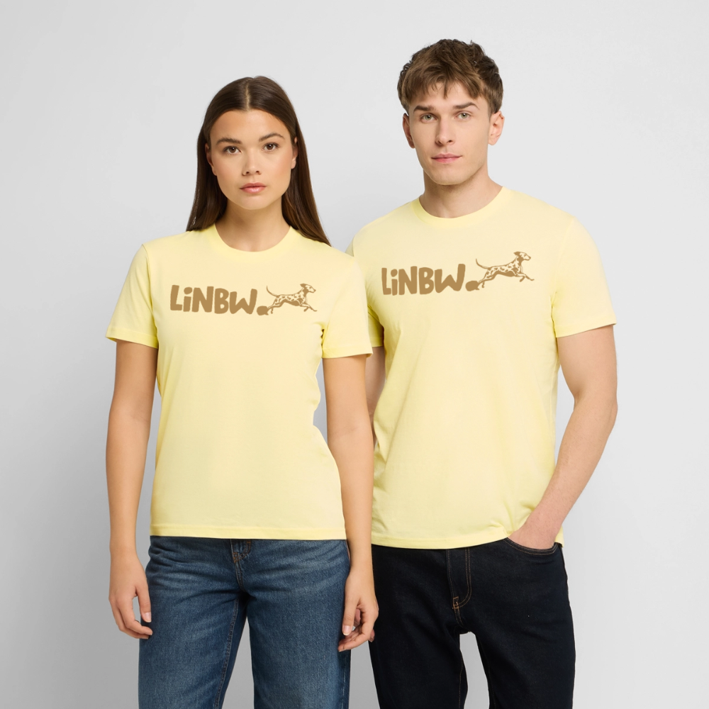 LiNBW. Unisex T-Shirt Premium Crew Brown Edition Life is not just black and white - Creme