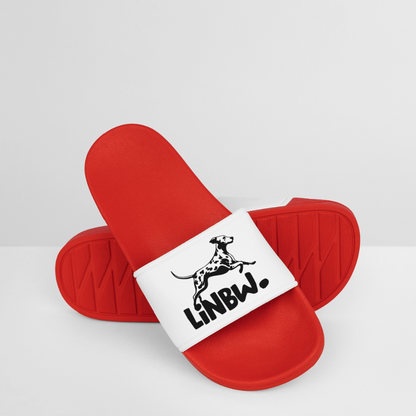 LiNBW. Badelatschen für Männer Black Edition - Rot