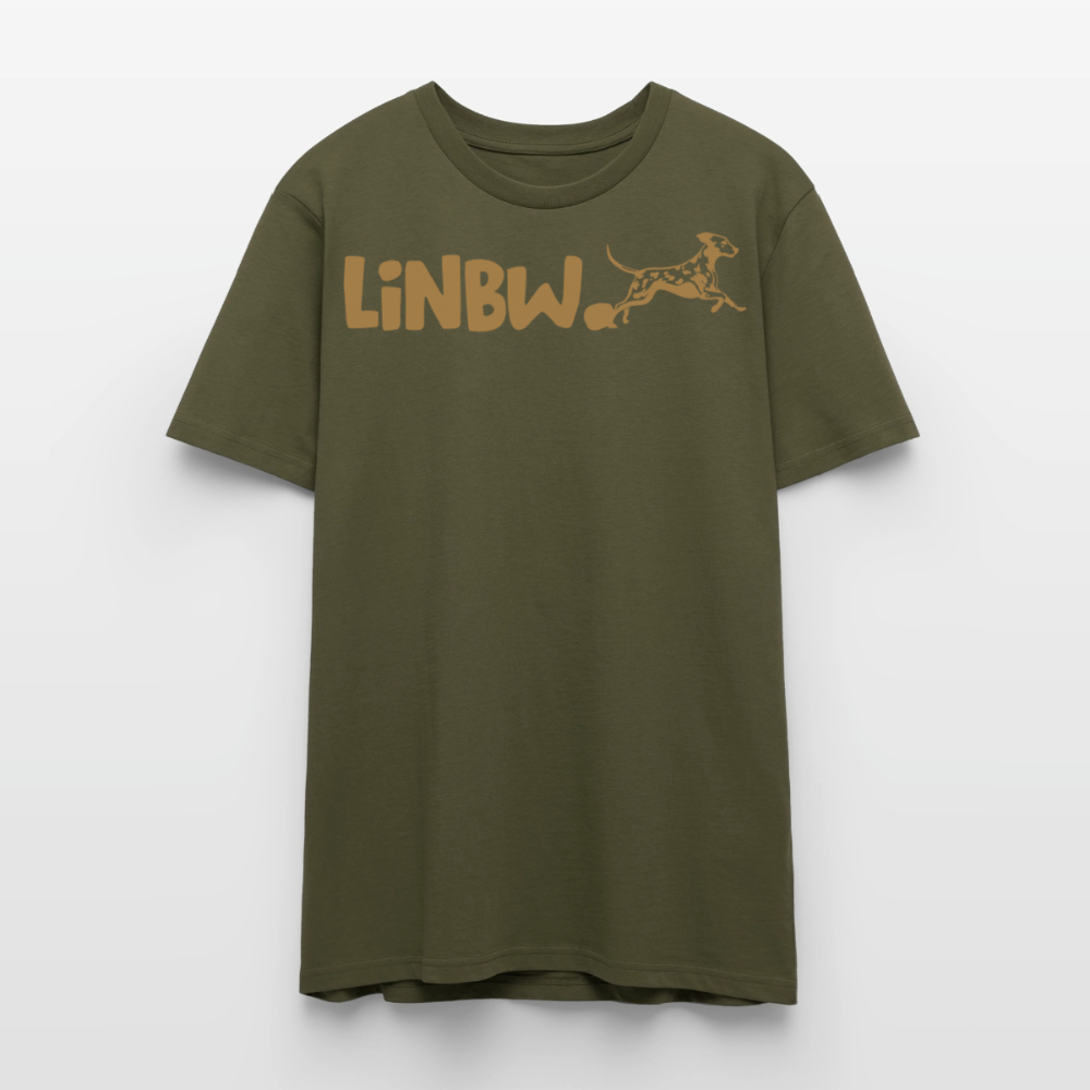 LiNBW. Unisex T-Shirt Premium Crew Brown Edition Life is not just black and white - Khaki