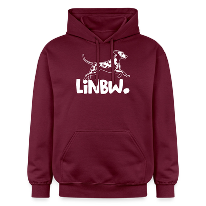 LiNBW. Hoodie White Edition - Maroon