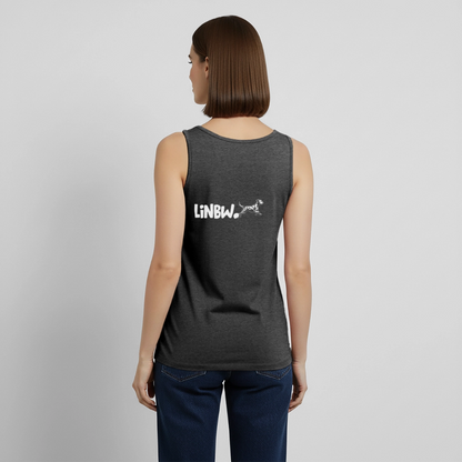 Life is not just black and white Tank Top Premium LiNBW. White Edition - Anthrazit meliert