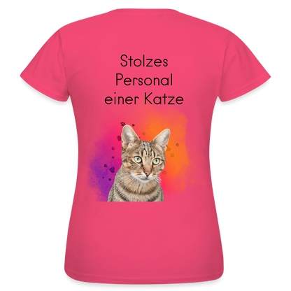 Pedro's T-Shirt CAT MOM Stolzes Personal einer Katze Black Edition - Azalea