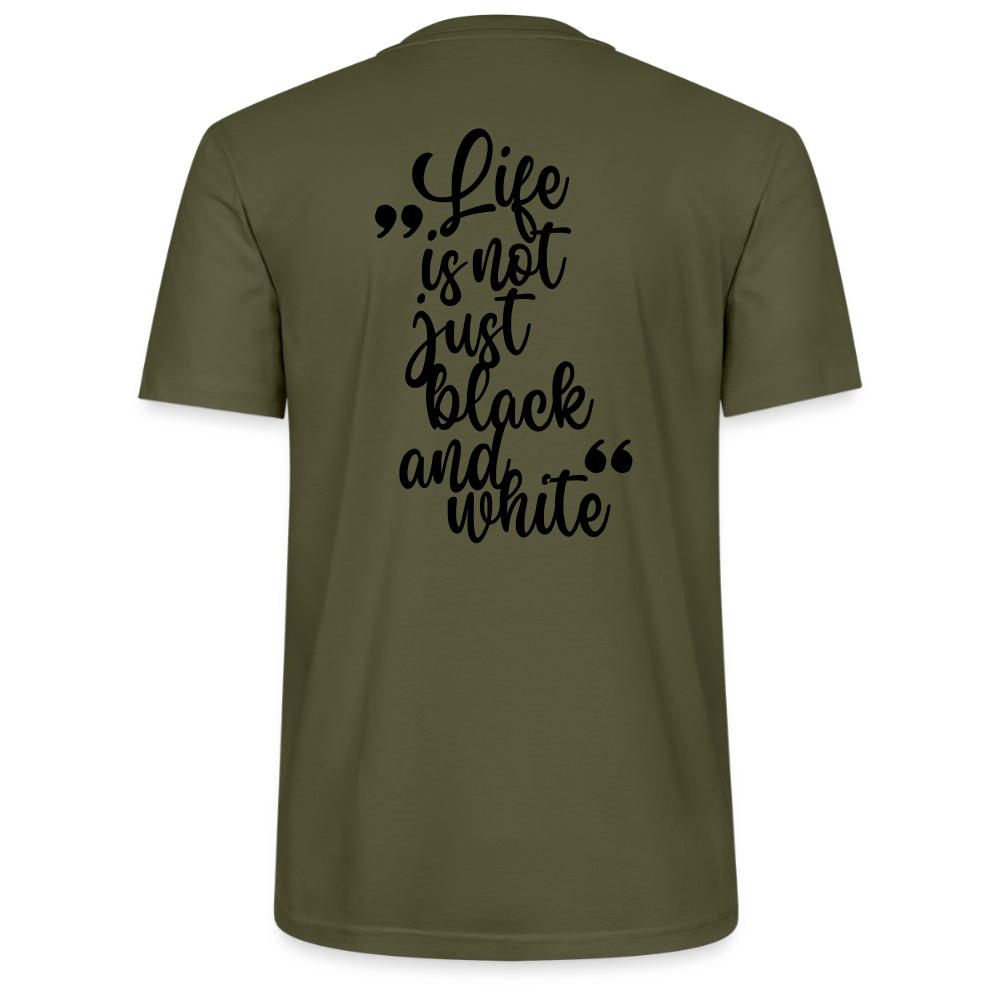 LiNBW. Unisex T-Shirt Premium Crew Black Edition Life is not just black and white - LiNBW.