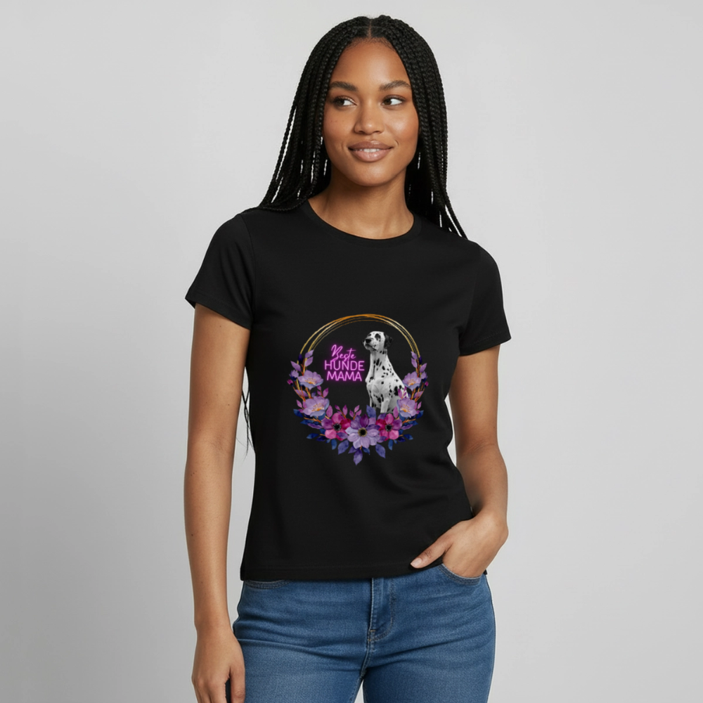 Boa's T-Shirt Beste Hundemama - Schwarz