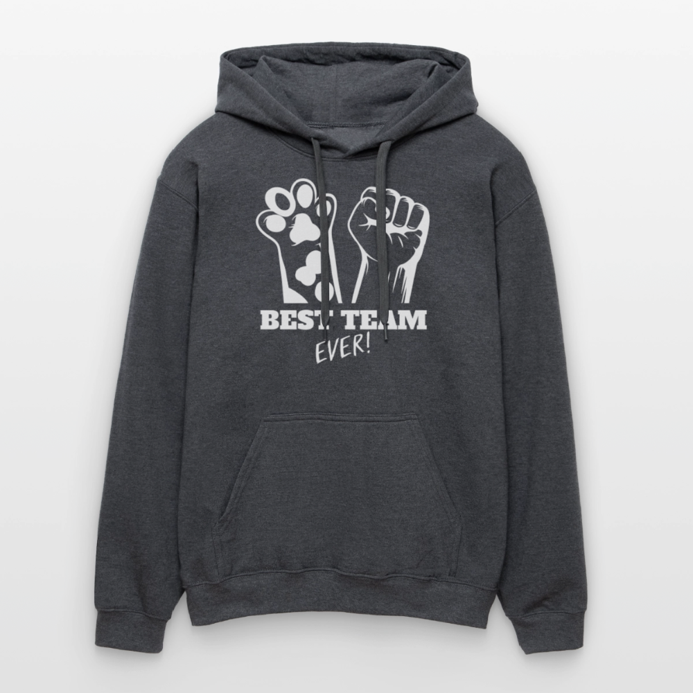 Best Team Ever Hoodie White Edition - Dunkelgrau meliert