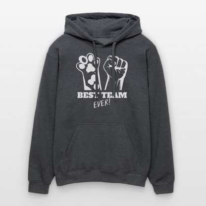 Best Team Ever Hoodie White Edition - Dunkelgrau meliert
