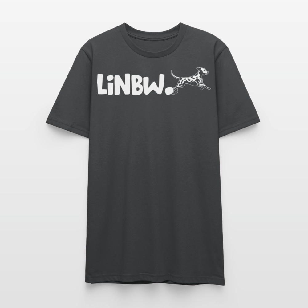 LiNBW. Unisex T-Shirt Premium Crew White Edition Life is not just black and white - Anthrazit