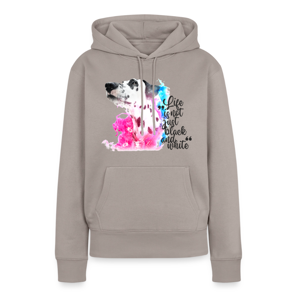 Boa's Hoodie Splash Life is not just black and white Edition Black - Taupe