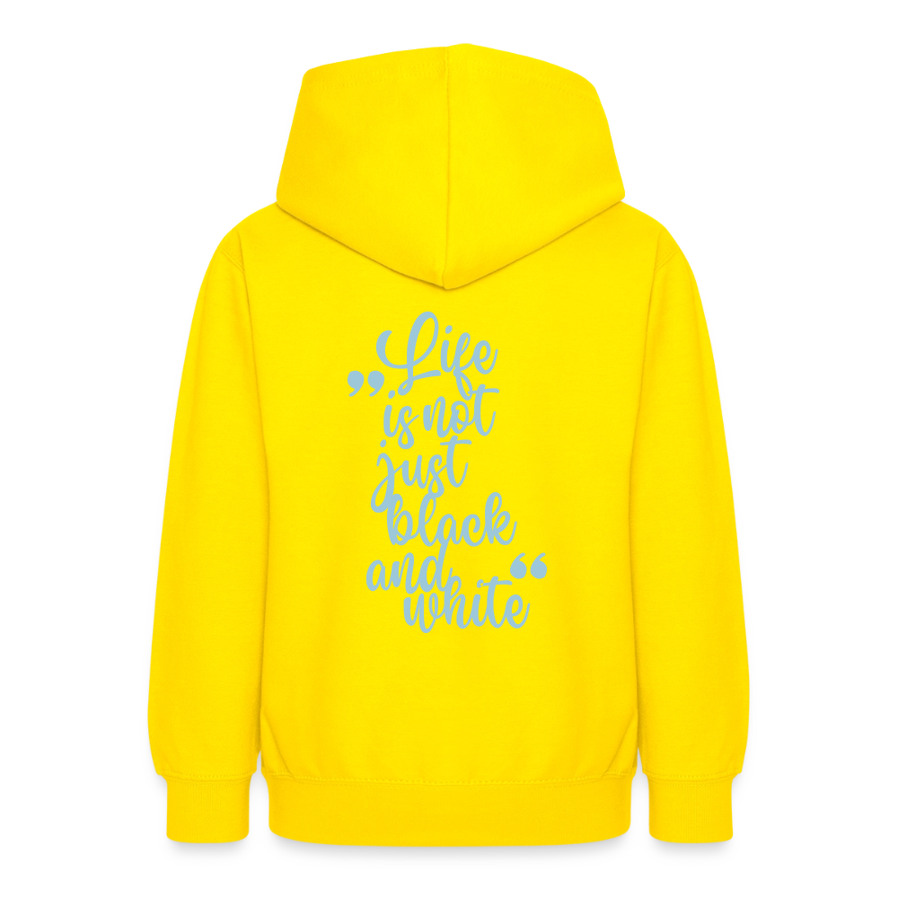 LiNBW. Crew Hoodie Life is not just black and white Edition Blue - LiNBW.