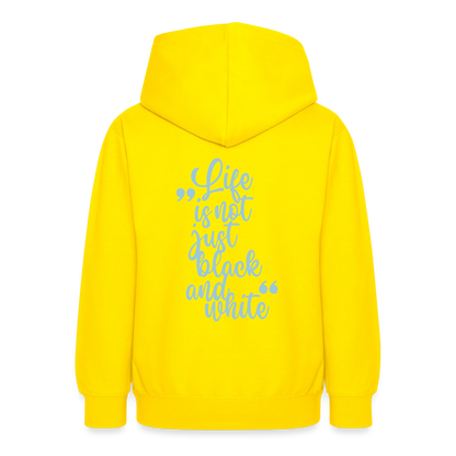 LiNBW. Crew Hoodie Life is not just black and white Edition Blue - LiNBW.