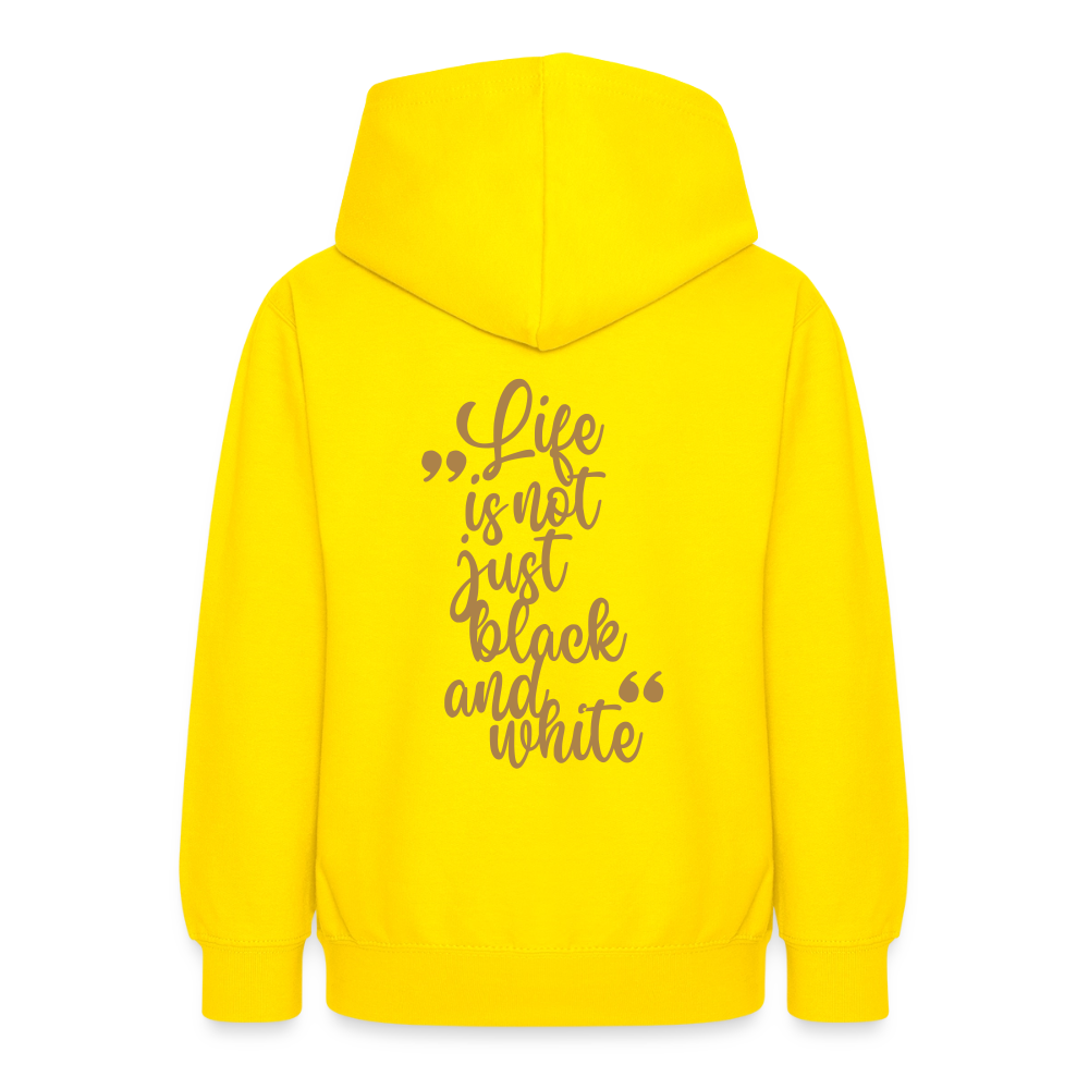 LiNBW. Crew Hoodie Life is not just black and white Edition Brown - LiNBW.