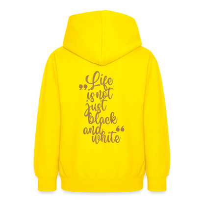 LiNBW. Crew Hoodie Life is not just black and white Edition Brown - LiNBW.