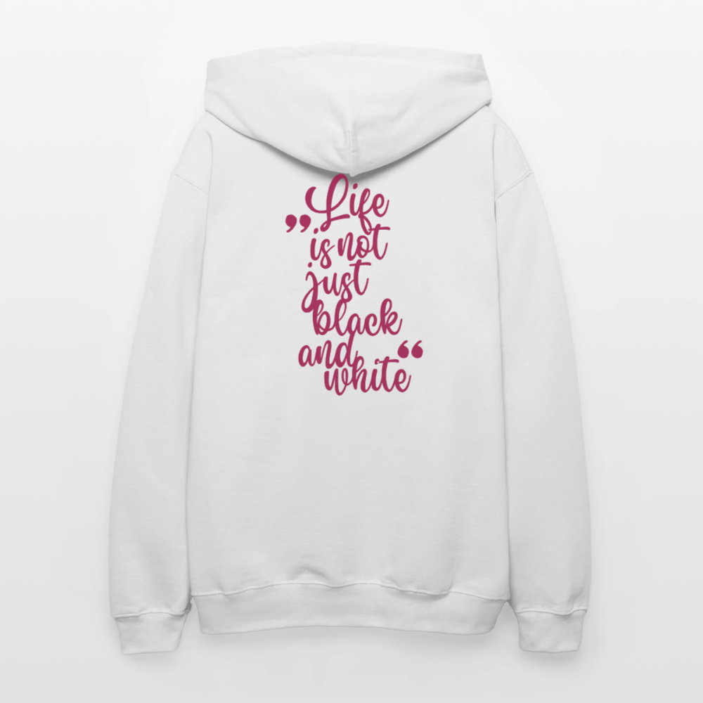 LiNBW. Crew Hoodie Pink Edition Life is not just black and white - Weiß