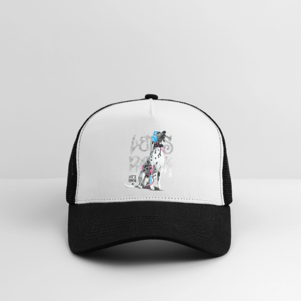 Boa´s Trucker Cap Let´s Rock - Weiß/Schwarz
