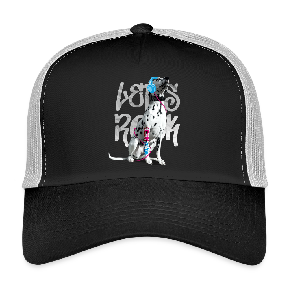 Boa´s Trucker Cap Let´s Rock - Schwarz/Steingrau