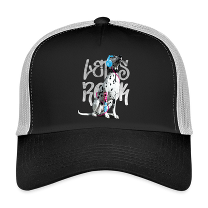 Boa´s Trucker Cap Let´s Rock - Schwarz/Steingrau