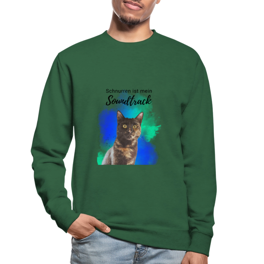 Nala's Classic Pullover Schnurren ist mein Soundtrack Black Edition - Grün