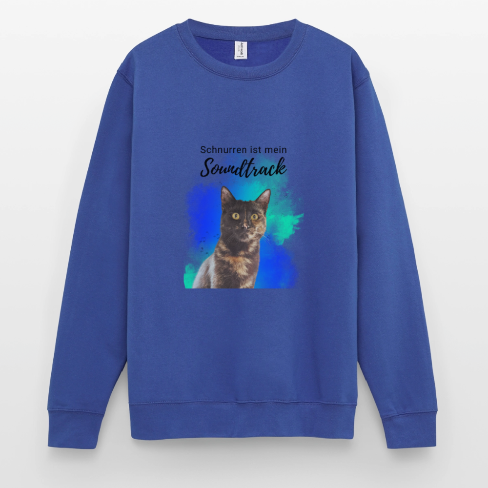 Nala's Classic Pullover Schnurren ist mein Soundtrack Black Edition - Royalblau