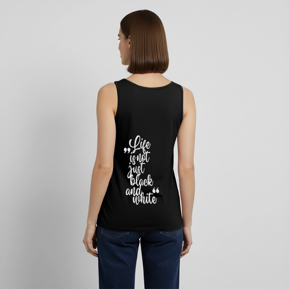 LiNBW. Tank Top Premium White Edition Life is not just black and white - Schwarz
