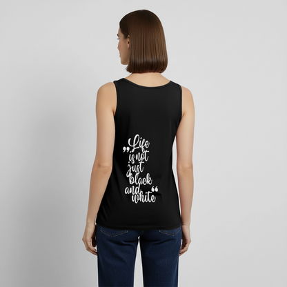 LiNBW. Tank Top Premium White Edition Life is not just black and white - Schwarz