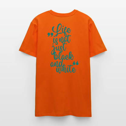 LiNBW. Unisex T-Shirt Premium Crew Blue Edition Life is not just black and white - LiNBW.