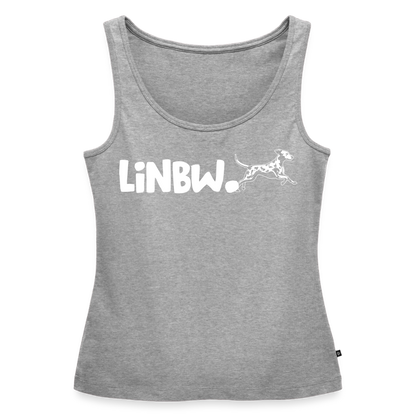 LiNBW. Tank Top Premium White Edition Life is not just black and white - Grau meliert