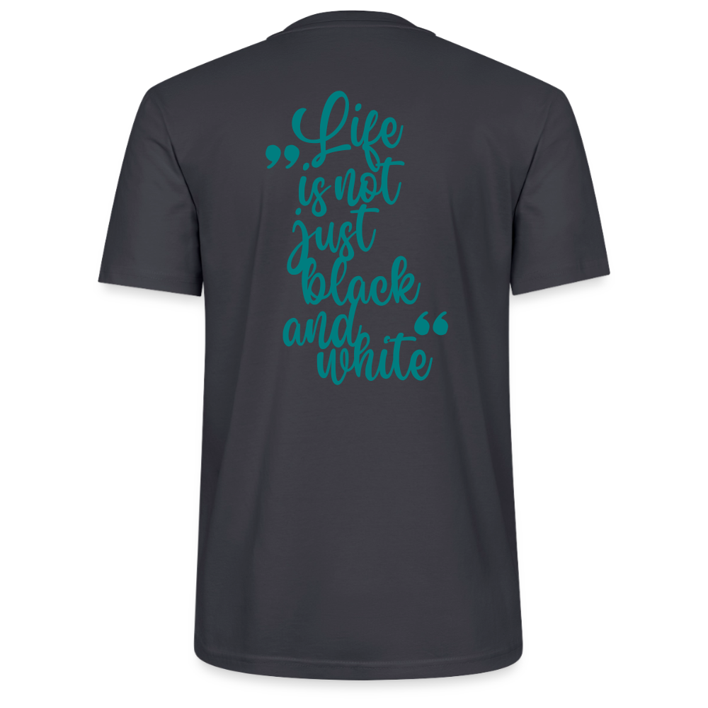 LiNBW. Unisex T-Shirt Premium Crew Blue Edition Life is not just black and white - LiNBW.